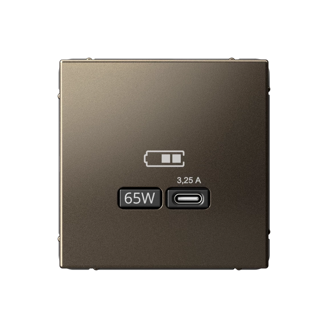  артикул GAL000627 название Розетка для быcтрой зарядки USB, Тип С, 65Вт , Мокко, серия Art Gallery, Schneider Electric