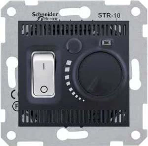  артикул SDN6000370 название Терморегулятор для теплого пола , Графит, серия Sedna, Schneider Electric