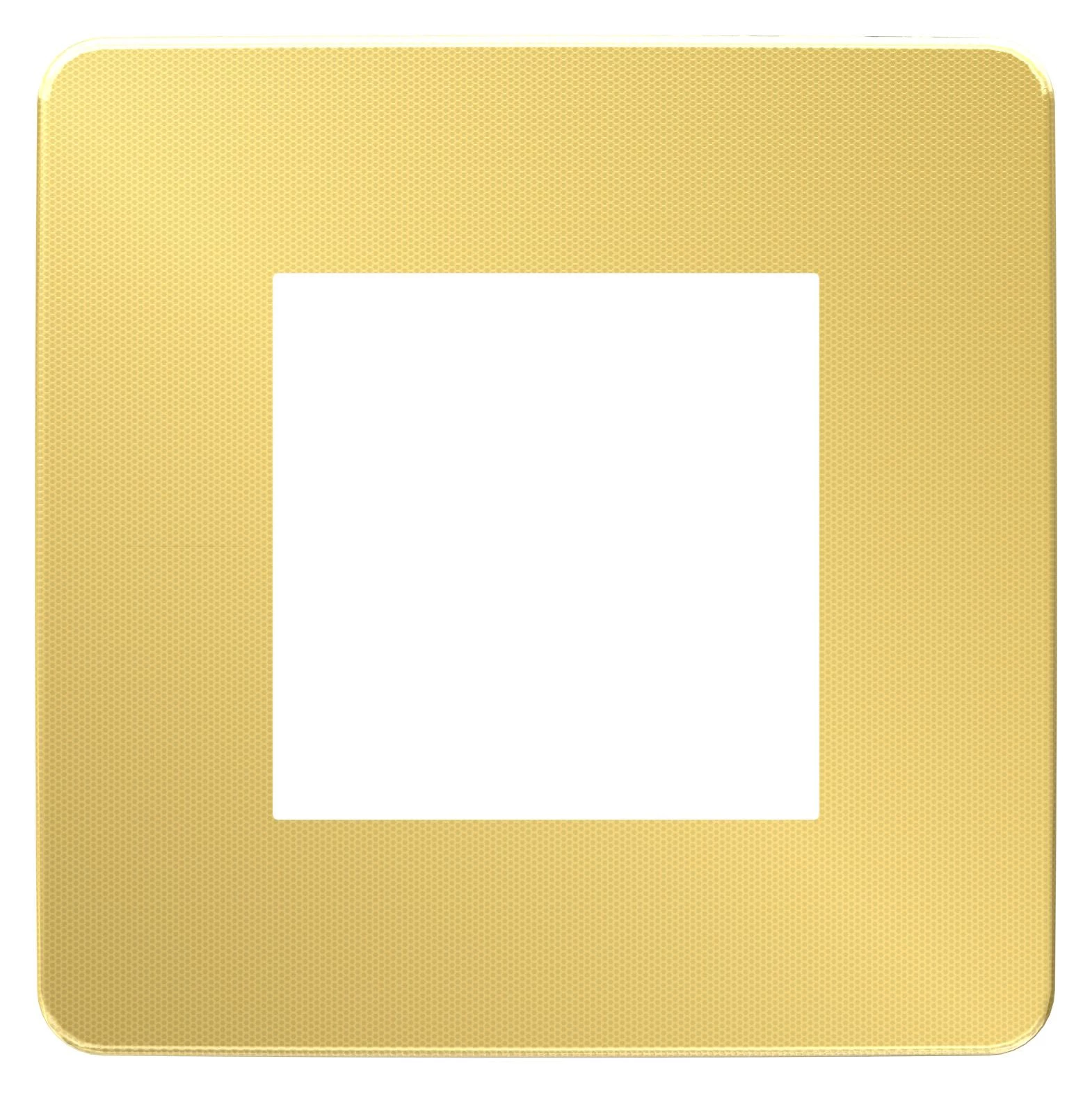  артикул NU280259 название Рамка одинарная, Золото/Белый, серия Unica Studio, Schneider Electric