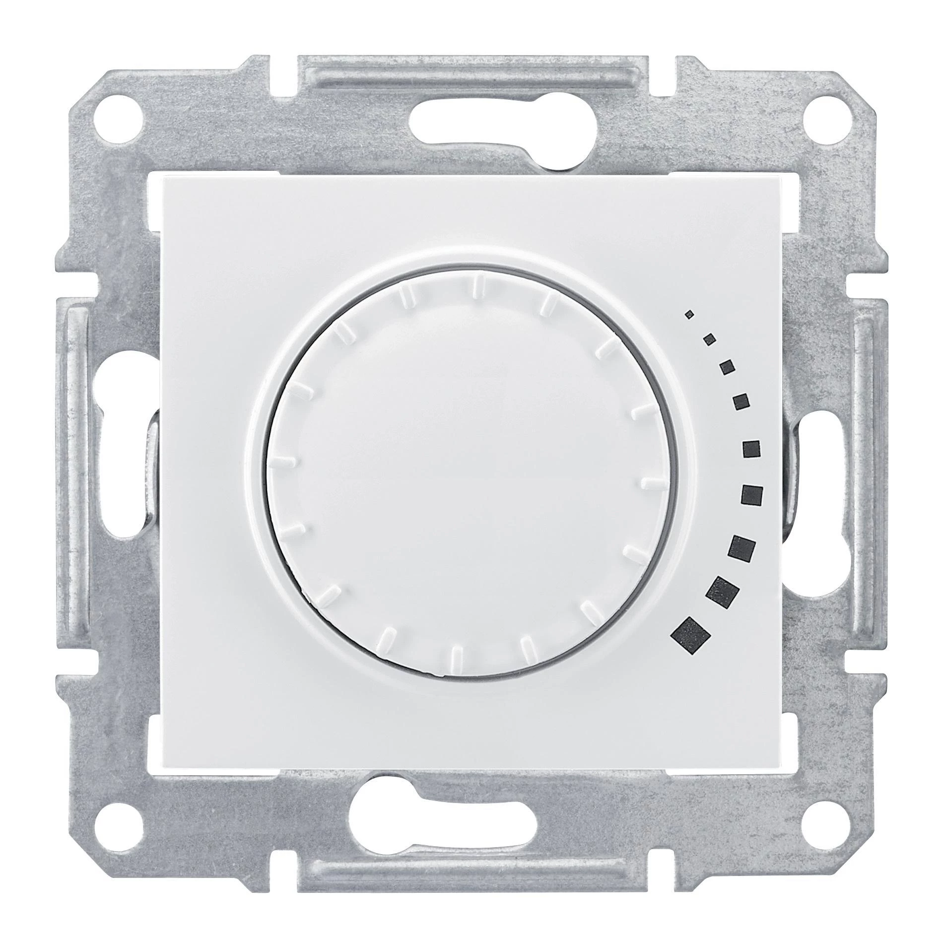  артикул SDN2201221 название Светорегулятор поворотно-нажимной 400Вт LED (универсальный) , Белый, серия Sedna, Schneider Electric