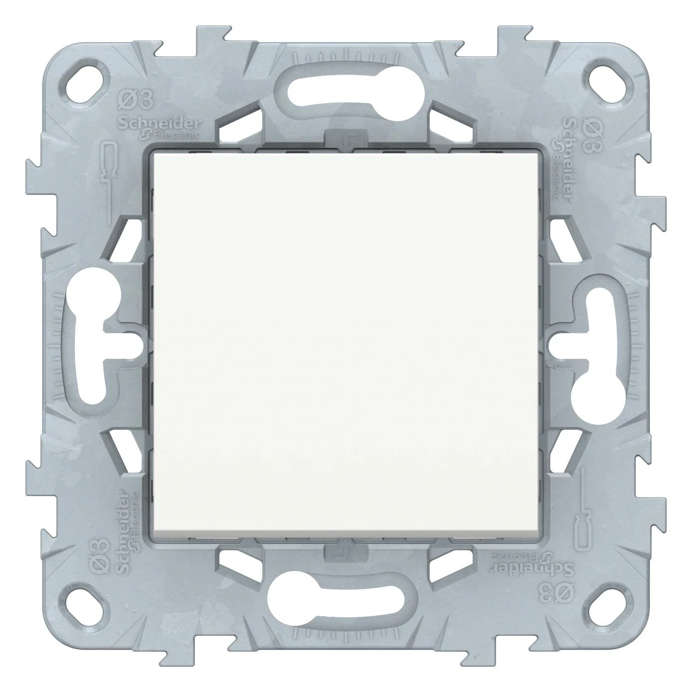  артикул NU520618 название Выключатель 1-кл. кнопочный , Белый, серия Unica New, Schneider Electric
