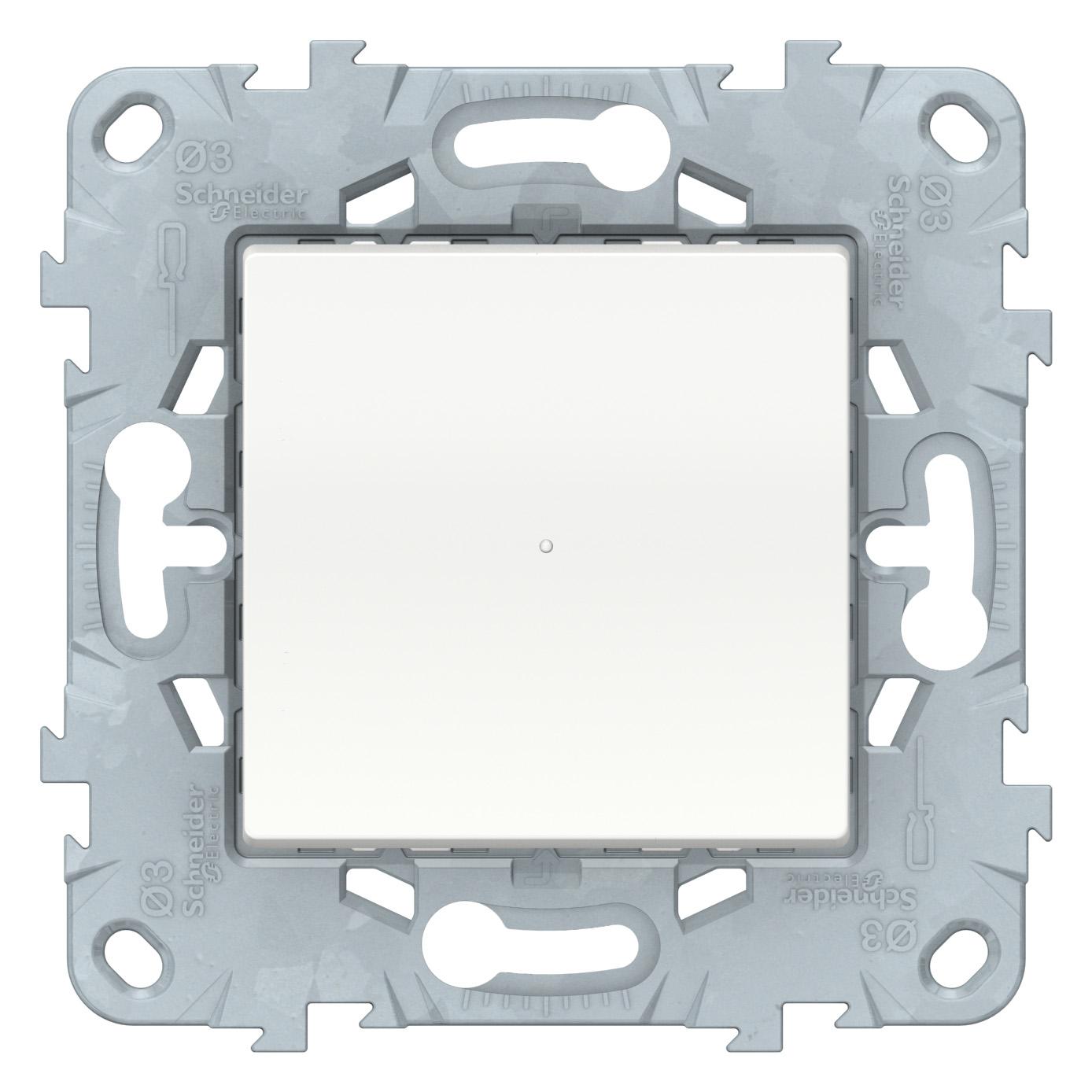 Светорегулятор кнопочный 300Вт (универсальный) , Белый, серия Unica New, Schneider Electric артикул NU551518