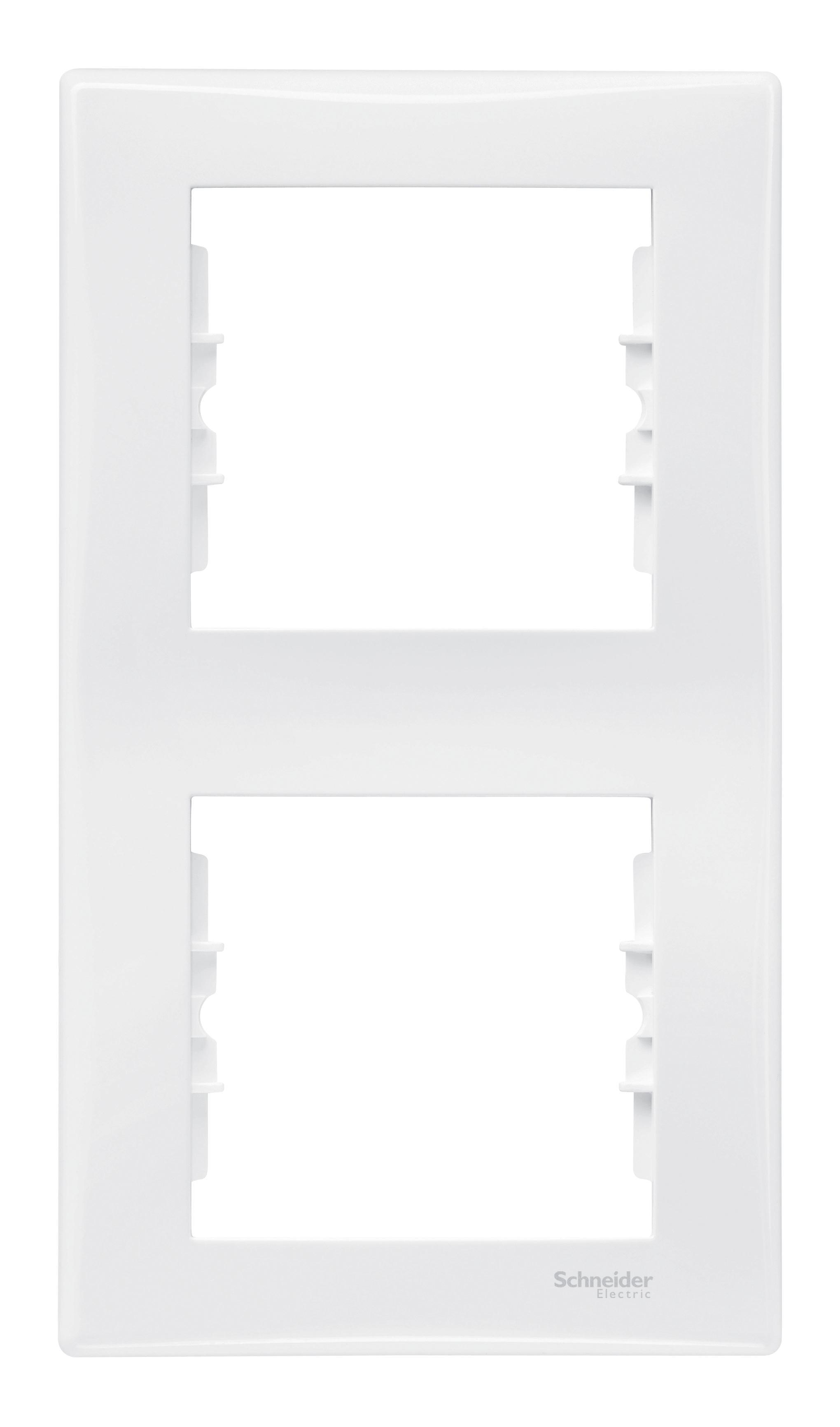 Рамка двойная вертикальная, Белый, серия Sedna, Schneider Electric артикул SDN5801121