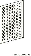  артикул ZBY1304 название SE Маркировочный лист (66 круглых маркеров с надписью STOP) для XB5