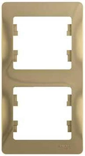  артикул GSL000406 название Рамка двойная вертикальная , Титан, серия Glossa, Schneider Electric