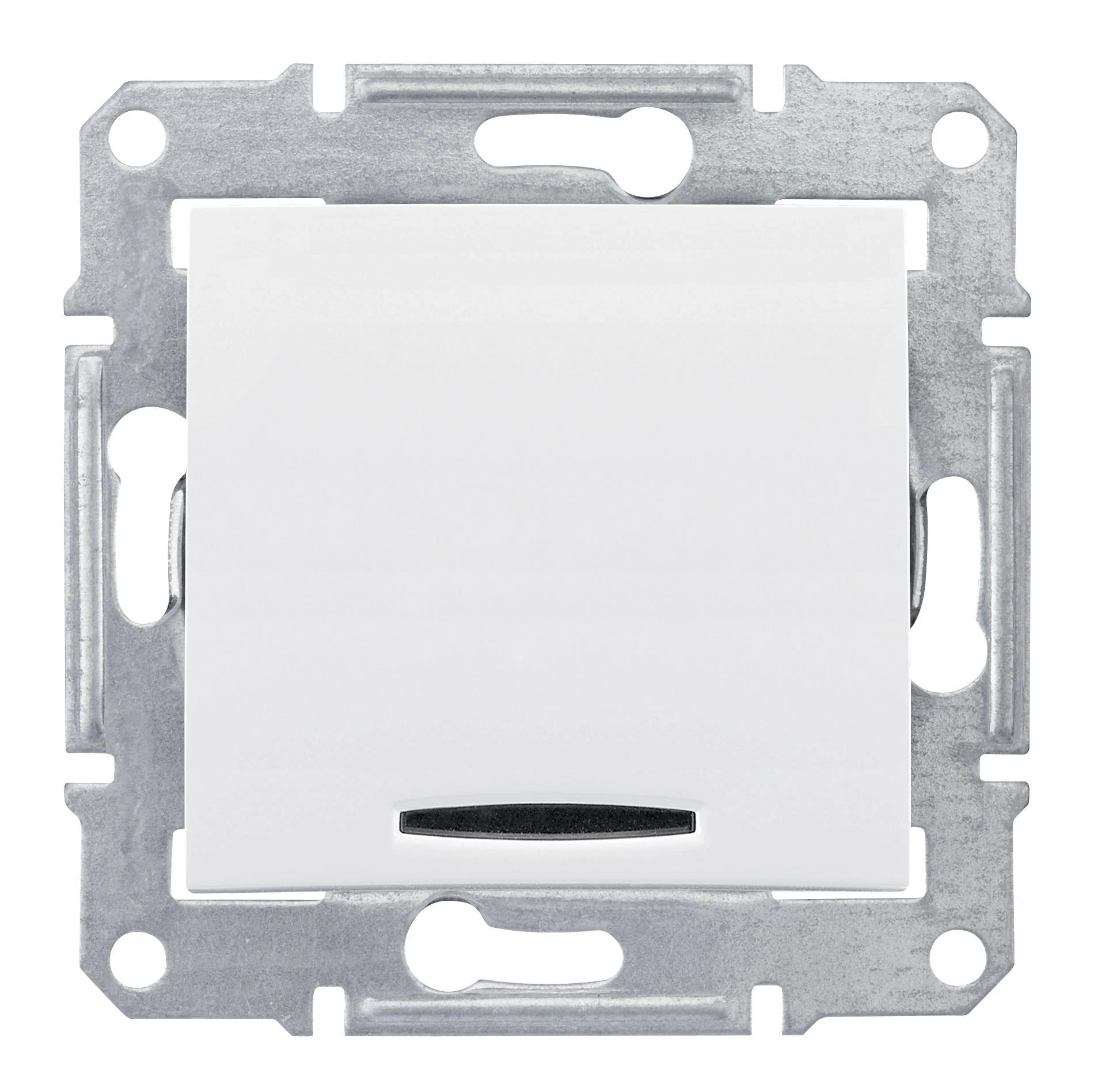  артикул SDN1600121 название Выключатель 1-кл. кнопочный с подсветкой , Белый, серия Sedna, Schneider Electric